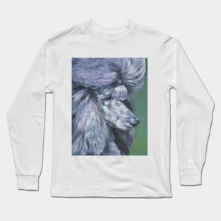 Poodle Fine Art Painting Long Sleeve T-Shirt